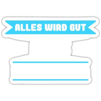 Nils Name Design für stolze Nils - Sticker Größe S (10 x 10 cm) - Mattweiß - Vorne