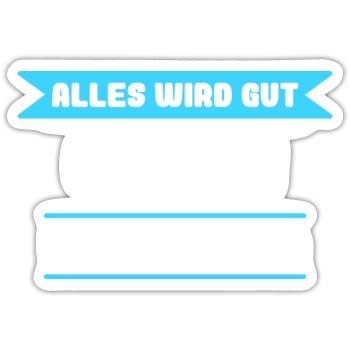 Ulrich Name Design für stolze Ulrichs - Sticker Größe S (10 x 10 cm) - Mattweiß - Vorne