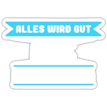 Meik Name Design für stolze Meiks - Sticker Größe S (10 x 10 cm) - Mattweiß - Vorne