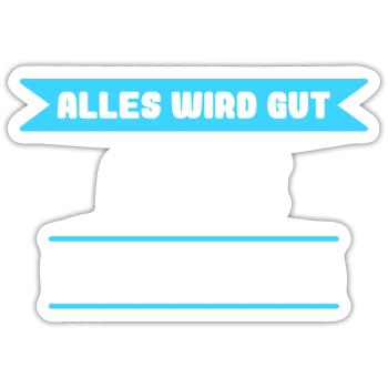 René Name Design für stolze Renés - Sticker Größe S (10 x 10 cm) - Mattweiß - Vorne