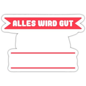 Petra Name Design für stolze Petras - Sticker Größe S (10 x 10 cm) - Mattweiß - Vorne