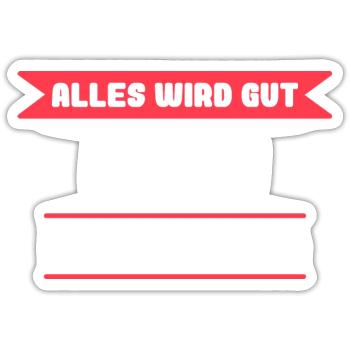 Karin Name Design für stolze Karins - Sticker Größe S (10 x 10 cm) - Mattweiß - Vorne