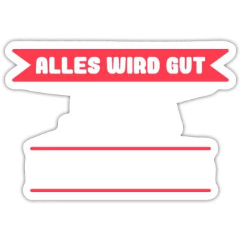 Julia Name Design für stolze Julias - Sticker Größe S (10 x 10 cm) - Mattweiß - Vorne