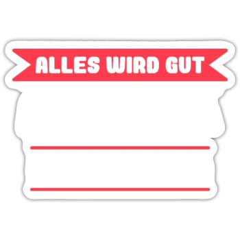 Barbara Name Design für stolze Barbaras - Sticker Größe S (10 x 10 cm) - Mattweiß - Vorne