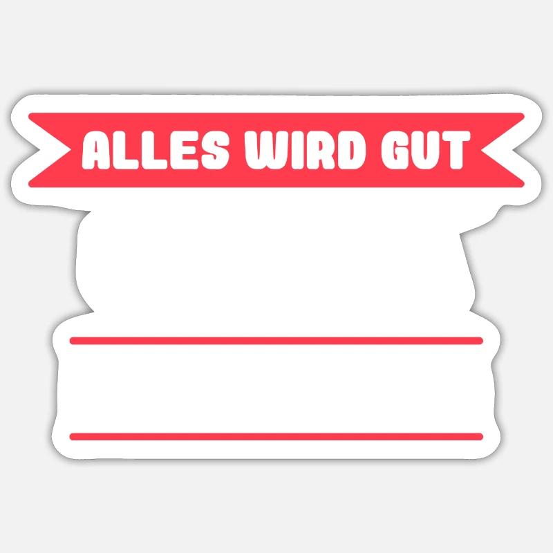 Ursula Name Design für stolze Ursulas - Sticker Größe S (10 x 10 cm) - Mattweiß