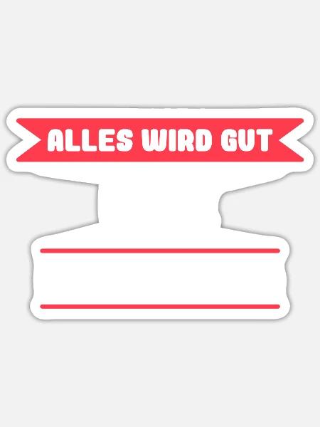 Ute Name Design für stolze Utes - Sticker Größe S (10 x 10 cm) - Mattweiß