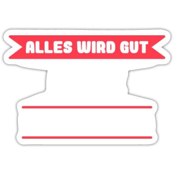 Elke Name Design für stolze Elkes - Sticker Größe S (10 x 10 cm) - Mattweiß - Vorne