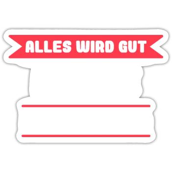 Nadine Name Design für stolze Nadines - Sticker Größe S (10 x 10 cm) - Mattweiß - Vorne