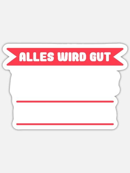 Brigitte Name Design für stolze Brigittes - Sticker Größe S (10 x 10 cm) - Mattweiß