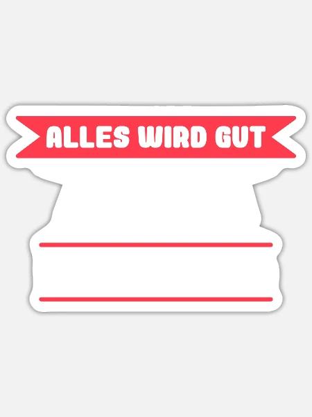 Annika Name Design für stolze Annikas - Sticker Größe S (10 x 10 cm) - Mattweiß