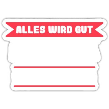 Manuela Name Design für stolze Manuelas - Sticker Größe S (10 x 10 cm) - Mattweiß - Vorne