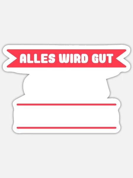 Gisela Name Design für stolze Giselas - Sticker Größe S (10 x 10 cm) - Mattweiß