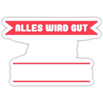 Anne Name Design für stolze Annes - Sticker Größe S (10 x 10 cm) - Mattweiß - Vorne