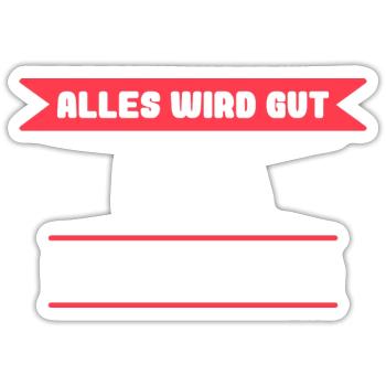 Lisa Name Design für stolze Lisas - Sticker Größe S (10 x 10 cm) - Mattweiß - Vorne