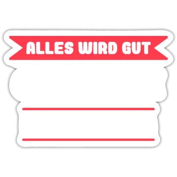 Caroline Name Design für stolze Carolines - Sticker Größe S (10 x 10 cm) - Mattweiß - Vorne