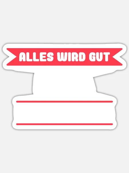 Lena Name Design für stolze Lenas - Sticker Größe S (10 x 10 cm) - Mattweiß