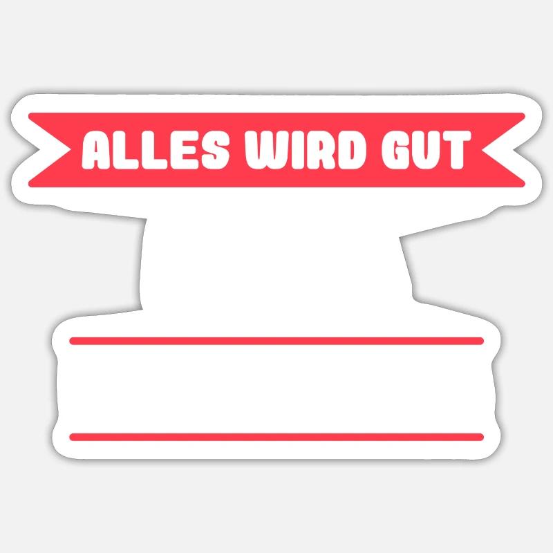 Lena Name Design für stolze Lenas - Sticker Größe S (10 x 10 cm) - Mattweiß