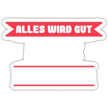 Maike Name Design für stolze Maikes - Sticker Größe S (10 x 10 cm) - Mattweiß - Vorne