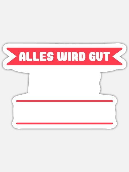 Maike Name Design für stolze Maikes - Sticker Größe S (10 x 10 cm) - Mattweiß