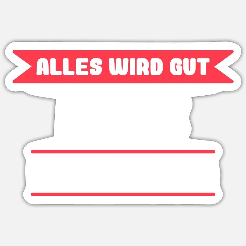 Maike Name Design für stolze Maikes - Sticker Größe S (10 x 10 cm) - Mattweiß