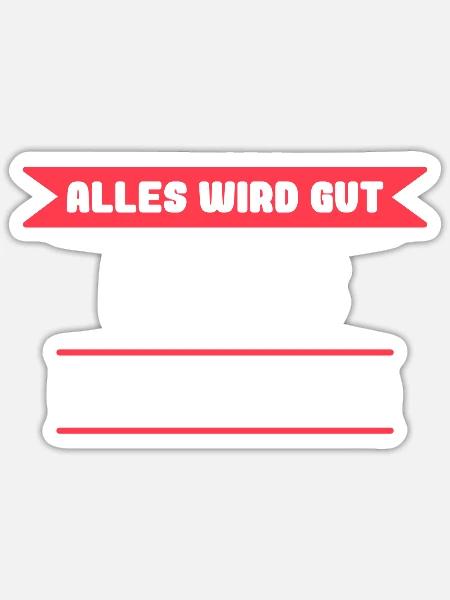 Doris Name Design für stolze Doris - Sticker Größe S (10 x 10 cm) - Mattweiß
