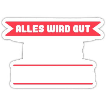 Marie Name Design für stolze Maries - Sticker Größe S (10 x 10 cm) - Mattweiß - Vorne