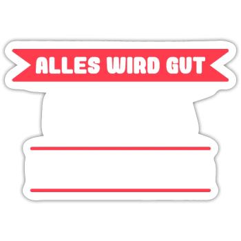 Krista Name Design für stolze Kristas - Sticker Größe S (10 x 10 cm) - Mattweiß - Vorne