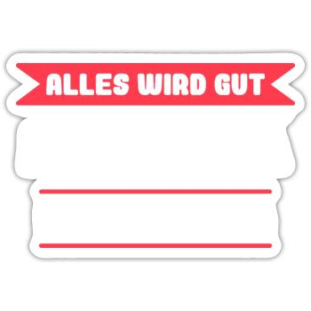 Michaela Name Design für stolze Michaelas - Sticker Größe S (10 x 10 cm) - Mattweiß - Vorne