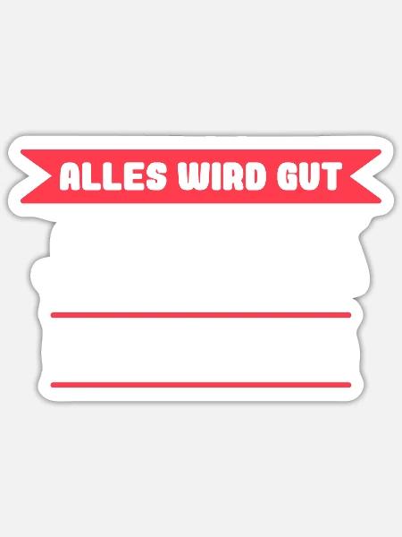 Johanna Name Design für stolze Johannas - Sticker Größe S (10 x 10 cm) - Mattweiß