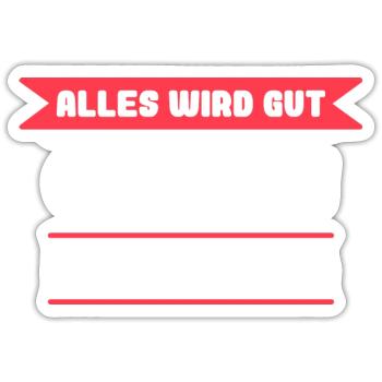 Carolin Name Design für stolze Carolins - Sticker Größe S (10 x 10 cm) - Mattweiß - Vorne