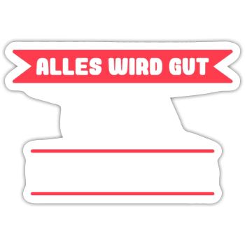 Rita Name Design für stolze Ritas - Sticker Größe S (10 x 10 cm) - Mattweiß - Vorne