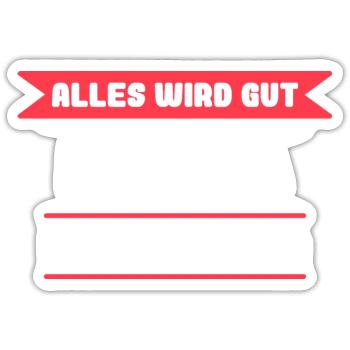 Marina Name Design für stolze Marinas - Sticker Größe S (10 x 10 cm) - Mattweiß - Vorne