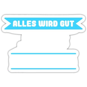 Jonas Name Design für stolze Jonas - Sticker Größe S (10 x 10 cm) - Mattweiß - Vorne