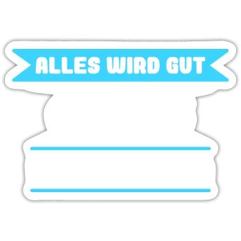 Georg Name Design für stolze Georgs - Sticker Größe S (10 x 10 cm) - Mattweiß - Vorne