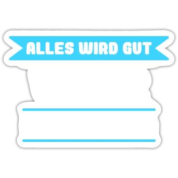 Victor Name Design für stolze Victor - Sticker Größe S (10 x 10 cm) - Mattweiß - Vorne