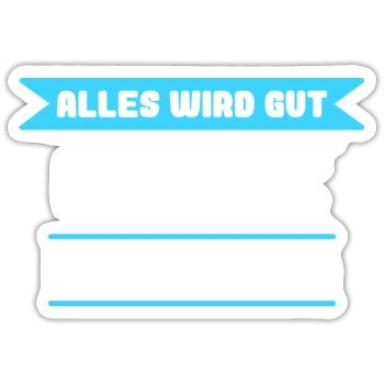 Dominic Name Design für stolze Dominics - Sticker Größe S (10 x 10 cm) - Mattweiß - Vorne