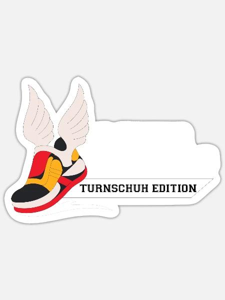 Baltic Ballers Turnschuh Edition - Sticker Größe S (10 x 10 cm) - Mattweiß