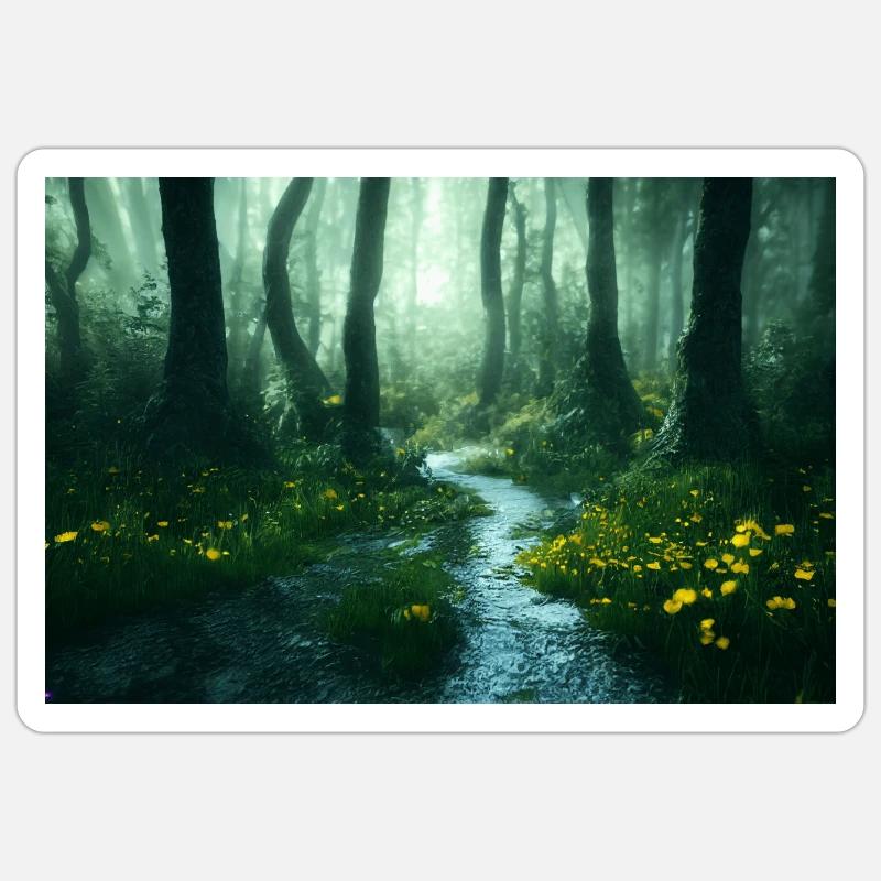 Enchanted Forest Sticker size S (10 x 10 cm)