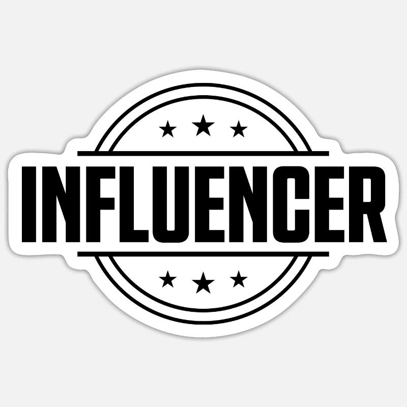 Influencer Beruf Sticker Größe S (10 x 10 cm)