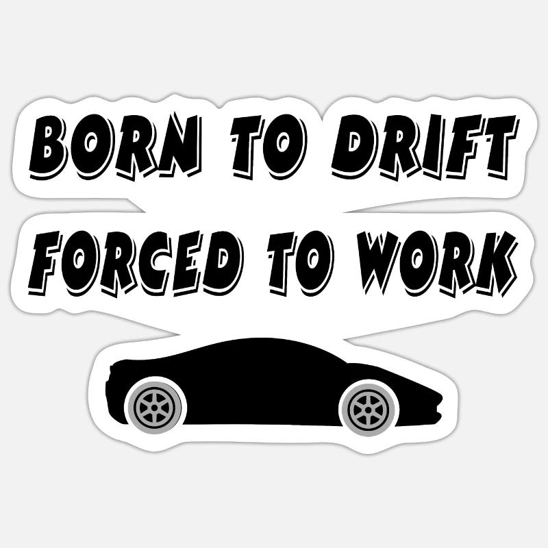 Auto - Sticker Größe S (10 x 10 cm) - Mattweiß