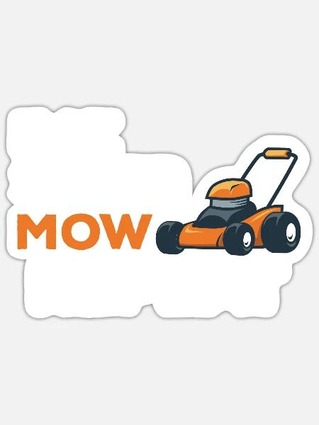 Schlaf MOW MOW Wiederholen Sie lustiges Zitat Land - Sticker Größe S (10 x 10 cm) - Mattweiß
