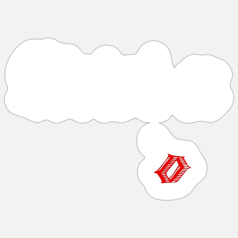 Isaac Newton - Sticker taille S (10 x 10 cm) - blanc mat
