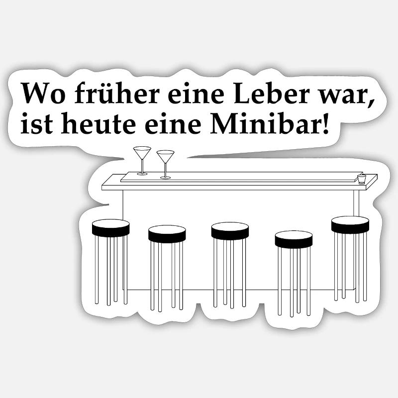 Minibar Sticker Größe S (10 x 10 cm)