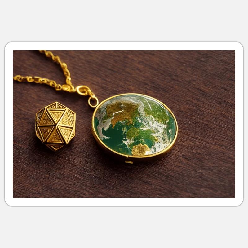 Das Erden Amulett Sticker Größe S (10 x 10 cm)