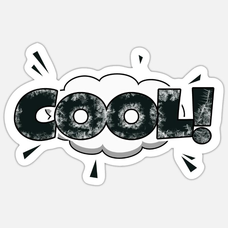 cooler Comic Style Bubble Graffiti Schriftzug Sticker Größe S (10 x 10 cm)