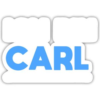 Carl Name Spruch für stolze Carls - Sticker Größe S (10 x 10 cm) - Mattweiß - Vorne