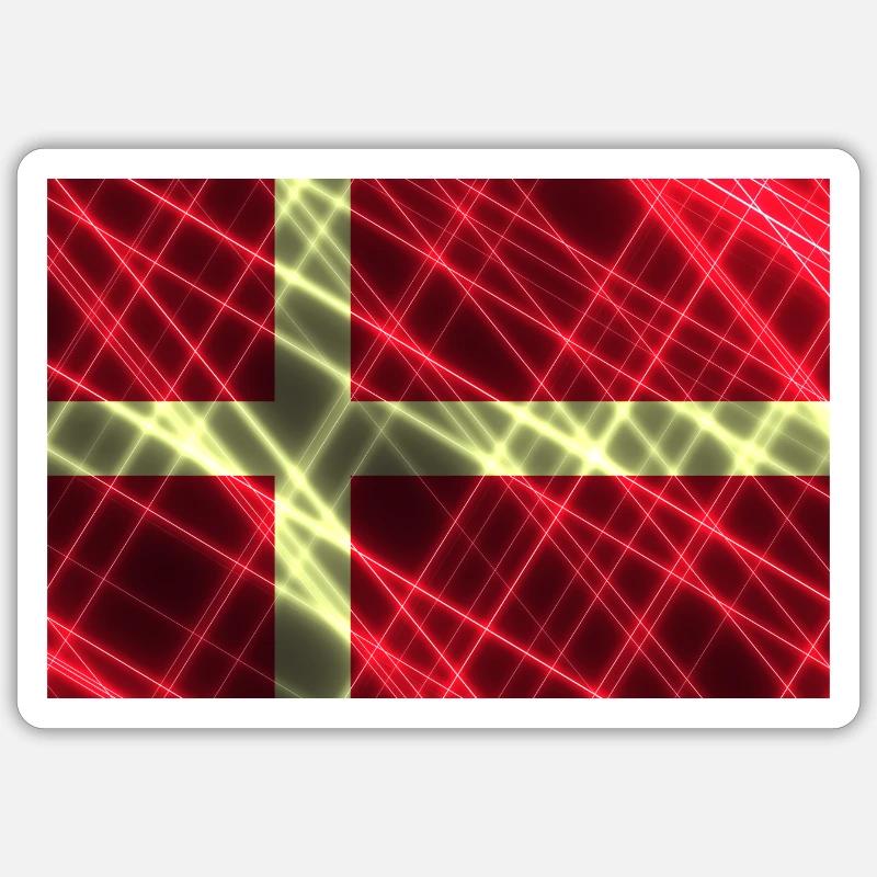 Denmark - Sticker size S (10 x 10 cm) - white matte