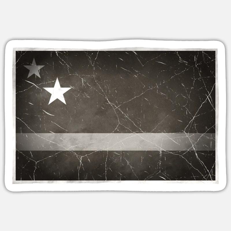 Curaçao - Sticker taille S (10 x 10 cm) - blanc mat