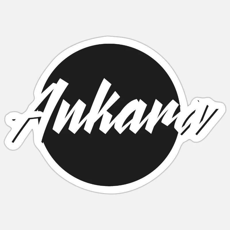 Ankara - Sticker taille S (10 x 10 cm) - blanc mat