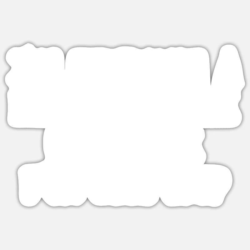meute d'un seul loup Sticker taille S (10 x 10 cm)